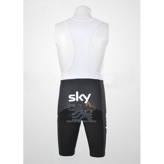 Sky Ropa Ciclismo Culotte Corto 2011 Mangas Cortas Negro y Azul